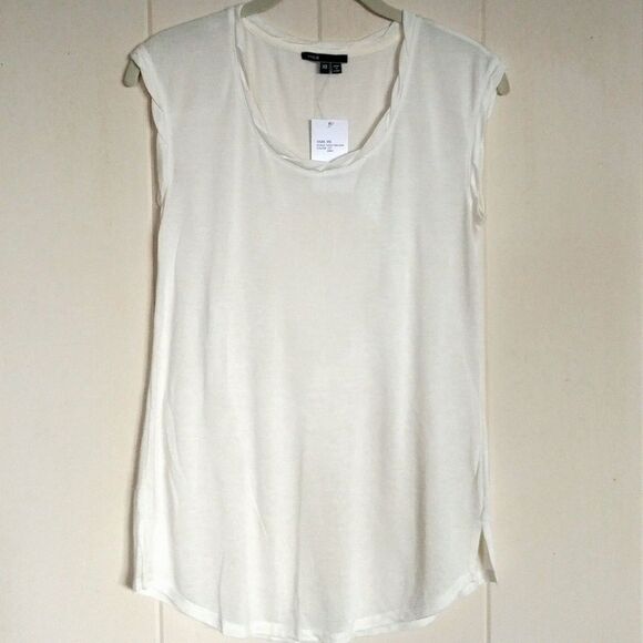 Vince Tops - Vince Off White Sleeveless Top Size XS - NWT